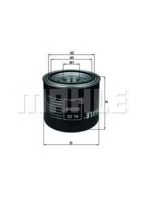 Do koszyka AL22 Mahle Original Filtr osuszacza powietrza (separatora oleju/wilgoci) (TRUCK)